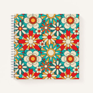 Cuaderno Patrón Inalámbrico Retro. Decorativo de época