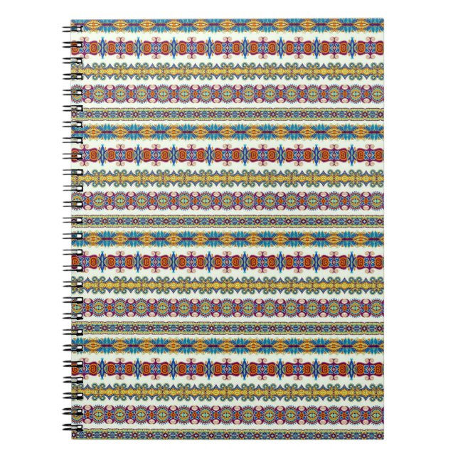 Cuaderno Patrón indio brillante (Frente)