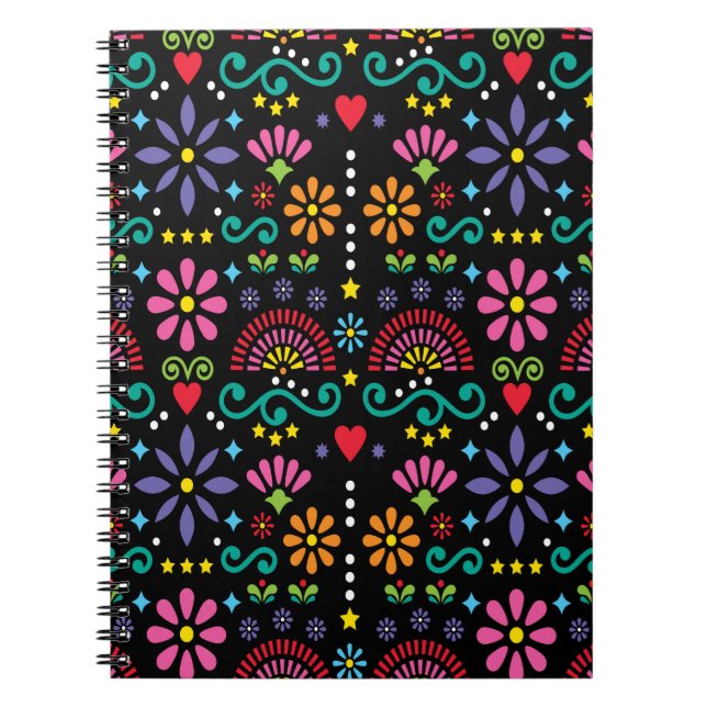 Cuaderno Patrón ininterrumpido de arte folclórico mexicano, (Frente)