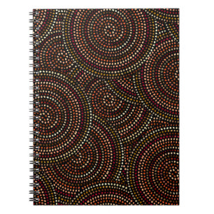 Cuaderno Patrón ininterrumpido de boho étnico al estilo afr