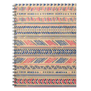 Cuaderno Patrón ininterrumpido de cosechas tribales étnicas