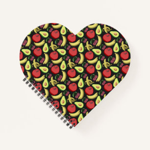 Cuaderno Patrón ininterrumpido de frutas fruta tropical c