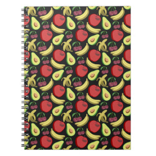 Cuaderno Patrón ininterrumpido de frutas fruta tropical c