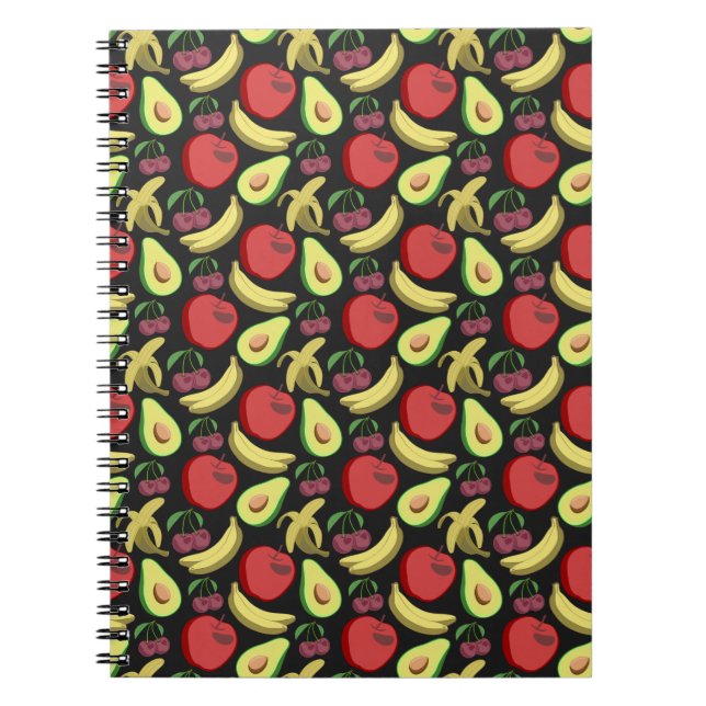 Cuaderno Patrón ininterrumpido de frutas | fruta tropical c (Frente)