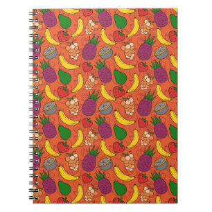 Cuaderno Patrón ininterrumpido de frutas Patrón de superf