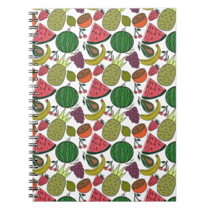 Cuaderno Patrón ininterrumpido de frutas   Patrón de superf