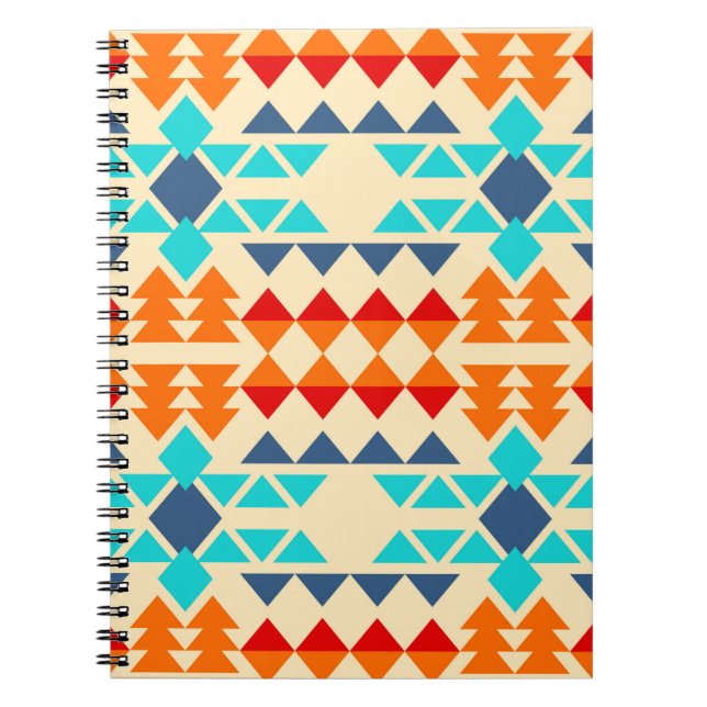 Cuaderno Patrón ininterrumpido de rhombus y tr de los nativ (Frente)