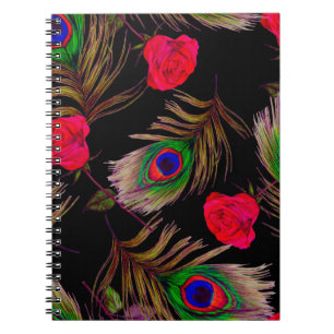 Cuaderno Patrón ininterrumpido decorativo con agua hermosa