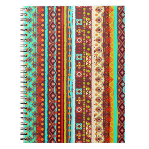 Cuaderno Patrón ininterrumpido del boho étnico. Impresión d