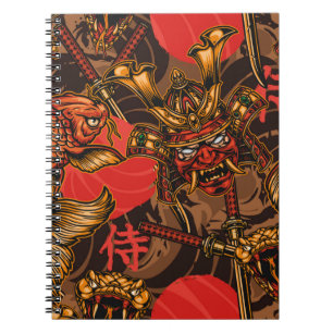Cuaderno Patrón ininterrumpido del estilo japonés con samur