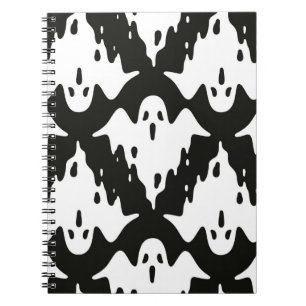 Cuaderno Patrón ininterrumpido fantasma Halloween espeluzna