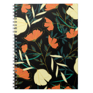 Cuaderno Patrón ininterrumpido original con pulga tropical 