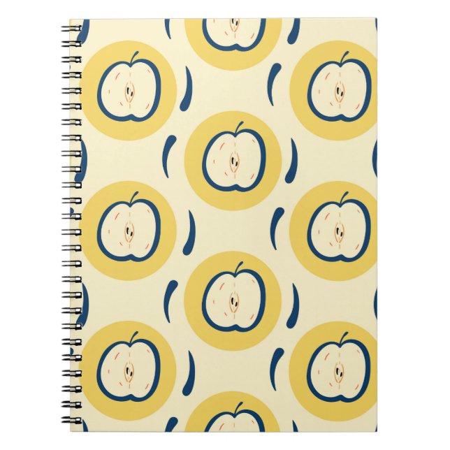 Cuaderno Patrón inmaculado con manzana.  (Frente)