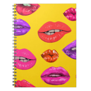 Cuaderno Patrón inmaculado en el estilo de los años 80, gla