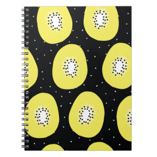 Cuaderno Patrón inmaculado kiwi. Ppe dibujado a mano