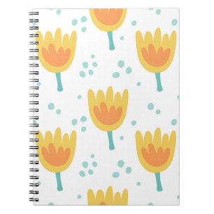 Cuaderno Patrón inmaculado, lindos patrones de flores70
