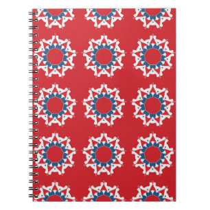 Cuaderno Patrón inquebrantable y decorativo. Desi de textur