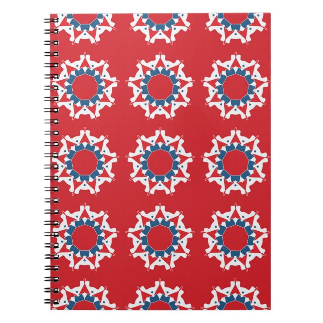 Cuaderno Patrón inquebrantable y decorativo. Desi de textur (Frente)
