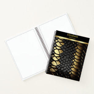 Cuaderno Patrón intrincado de la piel de una serpiente