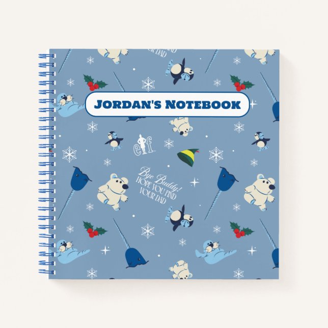 Cuaderno Patrón invernal "Bye Buddy" de los Amigos Animales (Anverso)