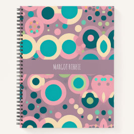 Cuaderno Patrón isométrico de la Marina Rosa Kawai Circle
