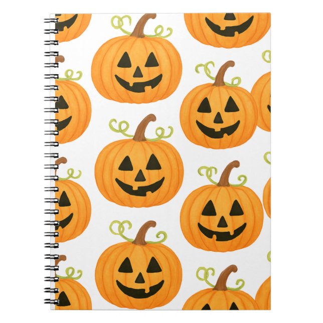Cuaderno Patrón Jack-o’-Lantern (Frente)