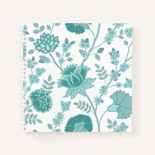 Cuaderno Patrón jacobeo floral Lg habla de blanco