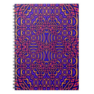 Cuaderno Patrón Kaleidoscopio Retro Clásico