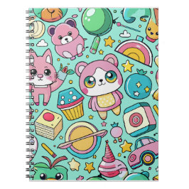 Cuaderno Patrón Kawaii Adorable