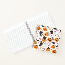 Patrón Kawaii de Halloween con Calabazas Adorables