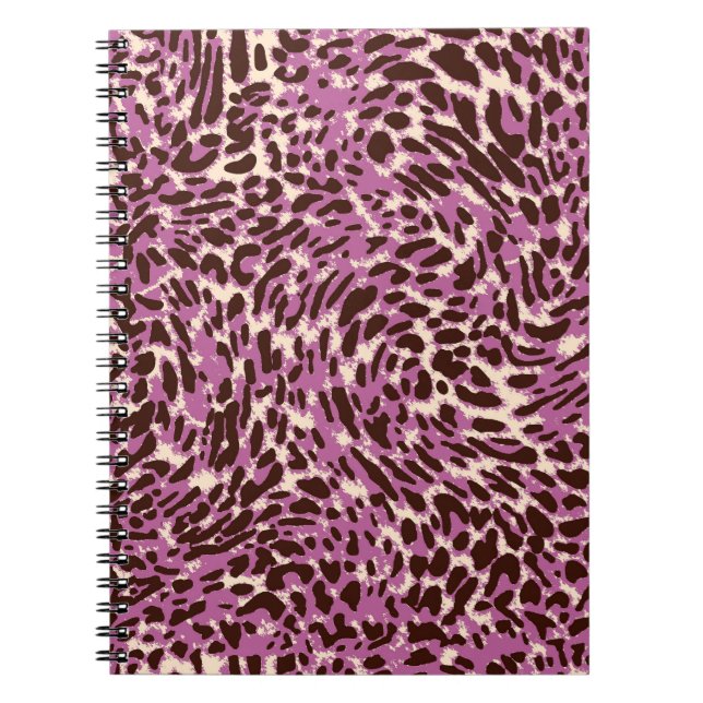 Cuaderno Patrón leopardo, impresión leopardo, impresión ani (Frente)