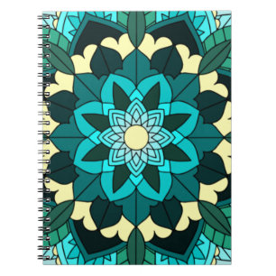 Cuaderno Patrón Mandala 02 en agua