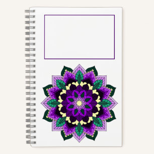 Cuaderno Patrón Mandala 02 en morado