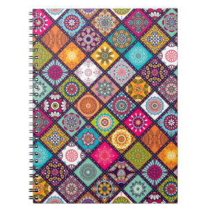 Cuaderno Patrón Mandala colorido marroquí