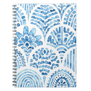 Cuaderno Patrón marroquí sin foco. Baldosa vintage onizada.