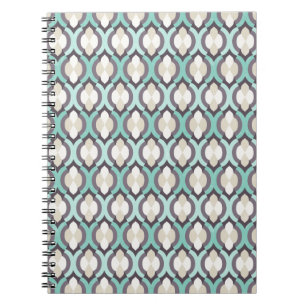 Cuaderno Patrón marroquí turquesa