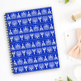 Cuaderno Patrón Mediterráneo Árabe Griego Azul