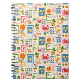 Cuaderno Patrón Mediterráneo de Verano de la Costa de Amalf
