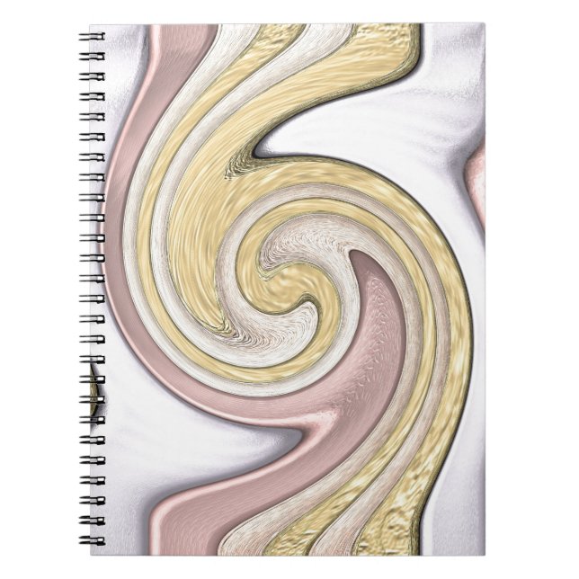 Cuaderno Patrón metalizado con brillo (Frente)