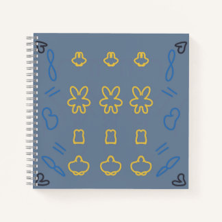Cuaderno Patrón minimalista kawaii pastel adorable
