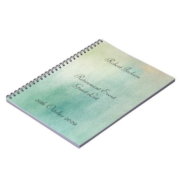 Cuaderno Patrón Mínimo Personalizado de Jubilación (Lado Izquierdo)