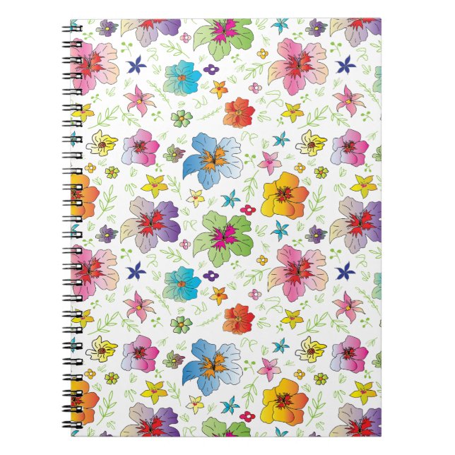 Cuaderno Patrón moderno de flores de Guay (Frente)