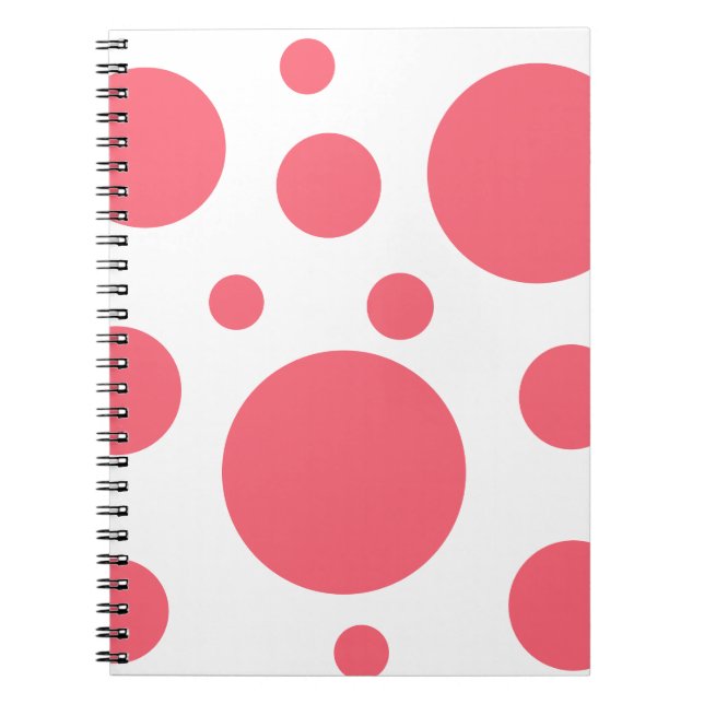 Cuaderno Patrón moderno de puntos de polka (Frente)