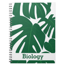 Cuaderno Patrón Monstera Floral Personalizado