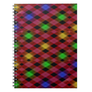 Cuaderno Patrón multicolor de Gingham Check