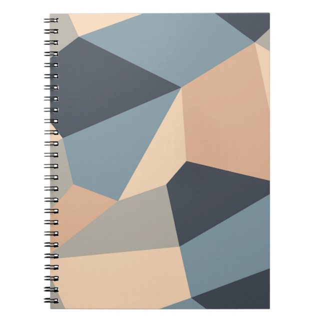 Cuaderno Patrón multicolor variado poligonal sin fisuras (Frente)