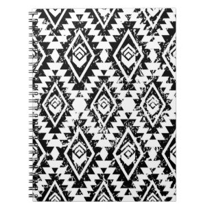 Cuaderno Patrón multiétnico monocromático sin fisuras