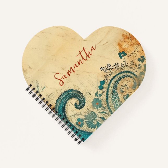 Cuaderno Patrón naranja Aqua Groovy (Anverso)