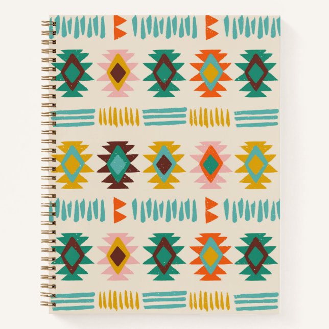 Cuaderno Patrón nativo americano de Navajo (Anverso)
