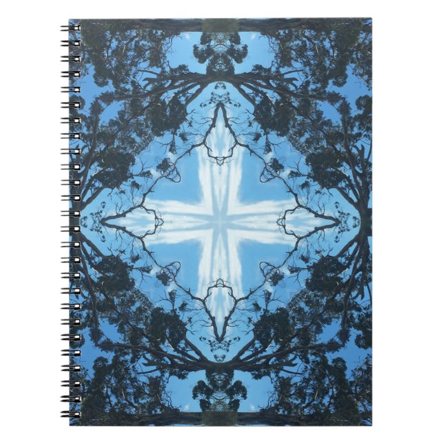 Cuaderno Patrón natural de la cruz azul (Frente)